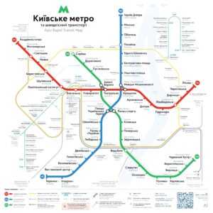 Пересадкові вузли метро Києва та схема переходів