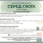 Ворзель: Ветеранам – психологічна підтримка та збір на тактичну медицину 28-31 липня.