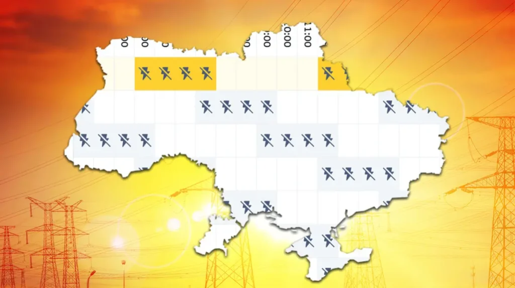 графіки відключень світла та Київтайм