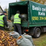 Вивіз листя, трави та гілок восени й навесні: Київ і Київська область